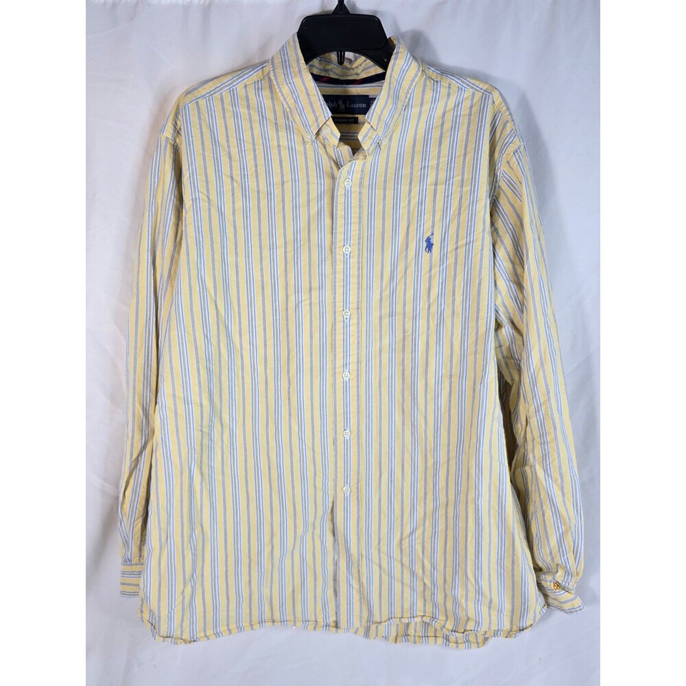 Polo Ralph Lauren Classic Fit Striped Button-Down Shirt Size XL